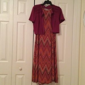 NWOT Danny and Nicole Dress with Cardigan Size 8